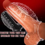 Reusable Sleeves Girth For Men Extender Enlarger Extension Cook Enhancer Ball Stretch Sleeve Girth Best Gift-2025(Transparent+Black-2Pcs)
