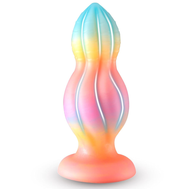 2.44''Diameter Huge Thick Butt Plug, Realistic Silicone Knot Dildo With Strong Suction Cup For Hands-Free For G-Spot Stimulation And Prostate Orgasm For Men And Women 5.62'' Anal Plug Adult Toy