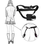 Waist Bdsm Belt Vibrator Leather Harness Vibrator Holder Bondage Strap-On Harness Bdsm Chastity Forced Orgasm Belt For Dildofor Women