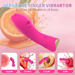 Female Vibrator Adult Toys For Women, G-Spot Finger Vibrator Female Sex Toys Women, 10 Vibrations Rabbit Finger Dildo Mini Vibrator Bullet Vibrators For Nipple Clitoral Stimulator Couple Sex Toys