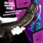 Black Dildo Huge Long Dildo, 8.26 Inch Realistic Dildos Anal Suction Cup Silicone Dildos, Clear Thick Big Anal Plug G Spot Stimulation, Adult Toy Sex Toys For Women Men Gay And Couples