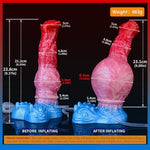 Fantasy Inflatable Squirting Silicone Horse Dildos, 9.28 inch Huge