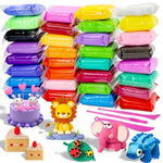 32 Colors Air Dry Clay Modeling Kit with 3 Sculpting Tools for Kids