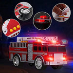 Liberty Imports 3-in-1 True Hero Emergency Rescue Vehicles Kids Toy Cars Playset - Ambulance, Fire Truck and Police Car with 3-Button LED Light and Sound Effects