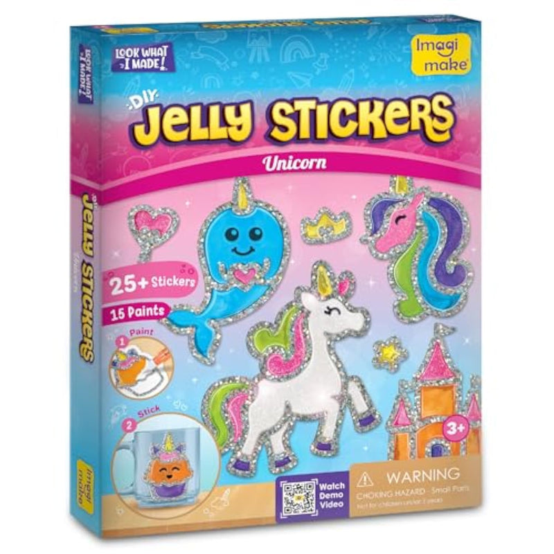 DIY Unicorn Sticker Kit with 25+ Low-Mess Stickers
