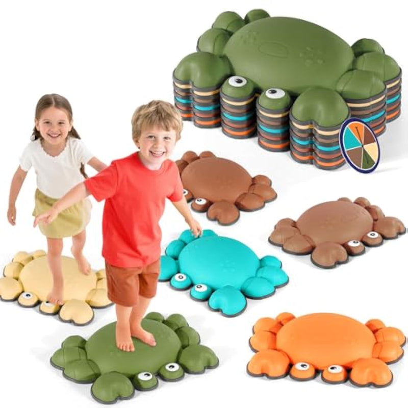 Stepping Stones For Kids, Non-Slip Balance Stepping Stones For Promoting Children'S Coordination Skills, Toddler Stepping Stones Obstacle Course For Kids Age 3 4 5 6 7+
