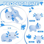 Huggers Axolotl,Cute Axolotl Slap Bracelets For Kids, Best Book Buddy For Children To Read,Fun Toys For Boys And Girls Birthday Gifts,Includes 50 Exquisite Stickers.(Blue)