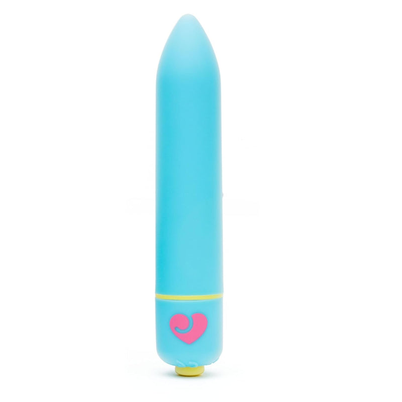 Excite Bullet Vibrator - 3.5 Inch Powerful Mini Vibrator - 10 Function Single Button Control Quiet Bullet Vibrator For Women – Waterproof & Travel Proof Adult Pleasure Toy – Blue