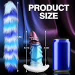 5.51" Silicone Large Butt Plug Tail Plug, 11.8" Fantasy Long Anal Stretcher Cute Furry Fox Tail With T-Base For Cosplay, Anal Sex Toys For Women Men