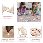 Wood Birds Wind Chime Kit, 16 Piece DIY Craft Kit for Holiday Party Birthday Decor