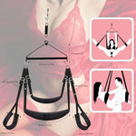 Luxury 3Rd Gen 180° Spinning Sex Swing – Ultra-Soft Fluffy Liner,Steel Triangle Support, 600 Lbs Capacity – Designed For Couples