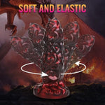 8.89In Red Monster Dildo, Fantasy Anal Thick Silicone Butt Plug, Gay Sex Toys, Soft Alien Dildo With Suction Cup For G&P-Spot, Adults Anal Sex Toys For Women Men Couples