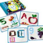 Alphabet & Number Playdough Mat For Letter Tracing | 36 Activity Card For Clay, Playdoh, Marker | Learn Abcs, Number & Shape | Educational Montessori Flashcard For Preschool Kid | 2, 3, 4, 5 Year Old