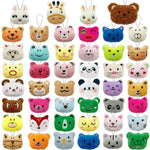 46 Pcs Mini Animal Plush Toys Set Cute Small Animal Stuffed Toy Keychain For Party Favors Keychain Ornament For Goody Bag Easter Egg Stuffers Carnival Birthday Party Classroom Prizes