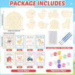24 Sets Valentine's Day Gifts for Kids Farm Animals
