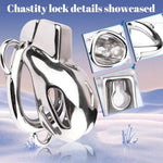 Small Chastity Device Cock Cage, Stainless Steel Male Chastity Cage With 2 Keys & Invisible Lock, Bondage Gear & Accessories Adult Sex Toy For Men (45Mm)