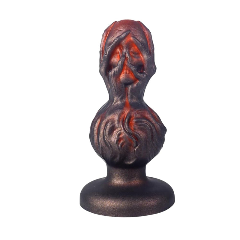 Halloween Skull Anal Plug Butt Plug For U And G-Spot, Soft Thick Silicone Knot Anal Dildo With Suction Cup, Monster Fantasy Anal Sex Toys For Male Female Couples, Prostate Massager Men