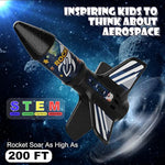 Motorized Air Rocket Toy for Kids, Self Launching Rocket Launcher