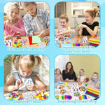 3000 Pcs Arts & Crafts Supplies Kit for Kids Ages 4-12, 3-Layer Craft Box