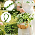 311pcs Green Pipe Cleaner Flower Kit, 3 Colors Bulk Chenille Stems for Crafting and DIY Projects
