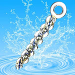 Crystal Glass Threaded Dildos With Realistic Penis Spiral G-Spot Anal Butt Plug,Crystal Screw Thread Silky Dildos Enlarge Anus Fairy Stick Anal Plug G-Spot Vagina Stimulator Training For Men Women