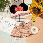 White Duck Stuffed Animals Plush Toy With Removable Clothes Cute Soft Duck Plush Toys Gifts For Kids - 12 Inch (Pink Dress Suit [4 Acc], Duck-12)