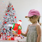 Christmas Bubble Machine Toys For Kids,Automatic Electric Battery Powered Bubble Gun With Bubble Solution,Led Light,Leakproof Bubble Blower Toy For Christmas Birthday Party Favors Gifts (Santa Claus)