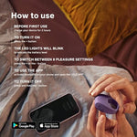 Tor 3 Vibrating Penis Ring App Connected Adult Toy For Man And Woman, Couples Sex Toy With 8 Pleasure Settings For Enhanced Sensation, Silicone Cock Ring, Base Blue