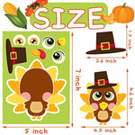 Thanksgiving Stickers for Kids, 36 Sheets Thanksgiving Crafts and Activities