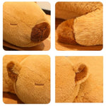 24 Inch Fluffy Capybara Plush Pillow Stuffed Animal Capybara Hugging Pillow Soft Plushies Toy For Home Decor Gift For Kids Or Lover In Birthday Valentine...