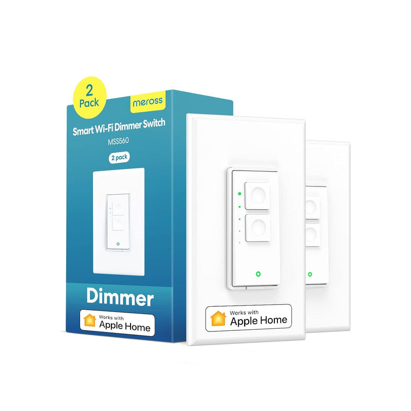 Smart Dimmer Switch Single Pole Supports Apple Homekit, Alexa Google Assistant