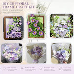 600-Piece Chenille Stem Floral Craft Kit with Hot Glue Gun & Decorations