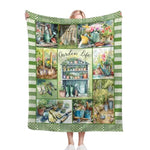 Plant Gardening Blanket Soft Fuzzy Fleece Plants Flower Garden Life Blankets Decor Cozy Warm Plush Flannel Blanket Gifts For Boys Girls Men Women Home Chair Sofa Couch Bed 50"X40"