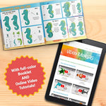 165 Pcs Kids Sewing Kit, Sew Your Own Sea Animal Felt Crafts for Ages 7-12