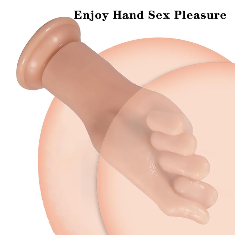 Realistic Hand Dildo Butt Plug - Fisting Anal Plug Fist Dildo, Huge Butt Plug Anal Dilator Prostate Massage Vaginal/Anal Masturbation Sex Toy For Men Women Couple (Skin)