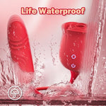 Mini Elegant Rose Personal Care Device Red, Rose Toy Clitoral Vibrator for Women, 10 Sucking ? Vibrating Modes, G-Spot Stimulator Dildo Vibrator, Nipple Sucker Couples Sex Toy