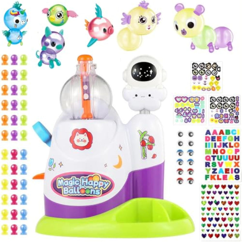 320PCS Magic Sticky Balloon Kit for Kids - Squishy Balloon Maker Toy with Air Pump