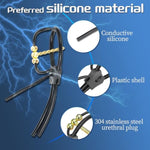 Electro Shock Urethral Sound Removable Penis Plug With Penis Ring Urethra Dilators Male Masturbator Vibrators Adult Toys For Men (5Mm)