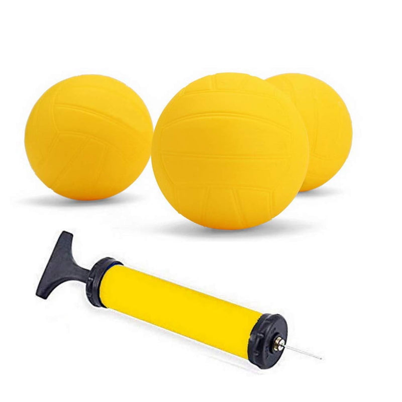 Replacement 3 Pack Balls With Pump Roundnet Game Competitive Balls Mini Vol