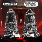 4.22" Diameter Huge Fantasy Silicone Black Monster Dildo,9'' Extra Large Realistic Giant Thick Anal Stretch Trainer, Xxl Massive Dildos Butt Plug With With Strong Suction Cup For Advanced Users