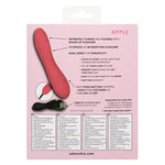 Liquid Silicone Pixies Ripple – Rechargeable Travel Size Mini Vibrator –Waterproof Adult Sex Toy For Women – Pink