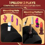 Universal Dildo Mount and Inflatable Sex Pillow for Men, Women, and Couples - Hands-Free Suction Cup Base with Adjustable Sex Furniture