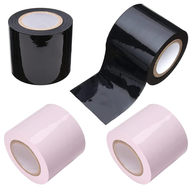 Store Fetish Sm Adult Toy Sex Restraint Bondage Tape Static Electrostatic Tape (4 Pcs-Black+Pink)