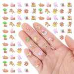 200 Miniature Resin Capybara Figurines, 10 Styles, 200 Pcs