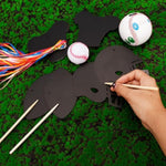 36 Pcs Football Scratch Art Cards with Colorful Ribbons, Party Craft Supplies