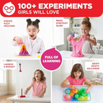 Girls' First Amazing Science Kit For Kids Ages 4-5-6-7-8 | Christmas, Birthday Gift Ideas For 4+ Year Old Girls | Learning & Educational Projects | Stem Toy With 100+ Experiments