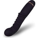 Stick Massager - Black Massage Stick For Deep Tissued Relaxation, Wavy Pattern Surface, Deep Black, Battery Not Included
