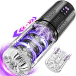 Male Masturbator Sex Toys For Men - Male Sex Toy Pump With 7 Licking Vibrating Rotating Thrusting Mode, Hands Free Masturbators Lcd Display Stroker Vibrator Adult Sex Toys & Games
