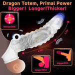 Vibrating Penis Sleeve,Penis Extender Reusable Realistic Remote Control Couples Vibrator,Adult Sex Toys,10 Powerful Vibration Cook Ring Adult Sex Toys