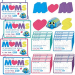 24 Sets Mother’s Day Religious Craft Kit for Kids, DIY Heart Sign Sunday School Activity
